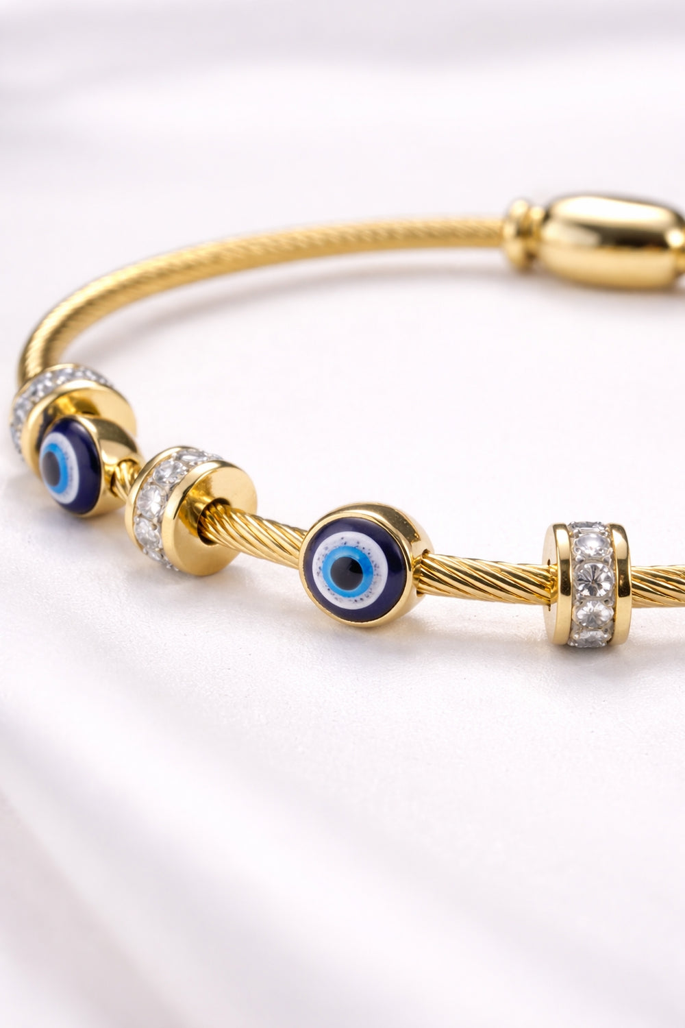 Evil Eye Charm Bracelet – 18K Gold Plated