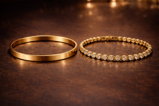Classic Gold Bracelet Set – 18K Gold Plated